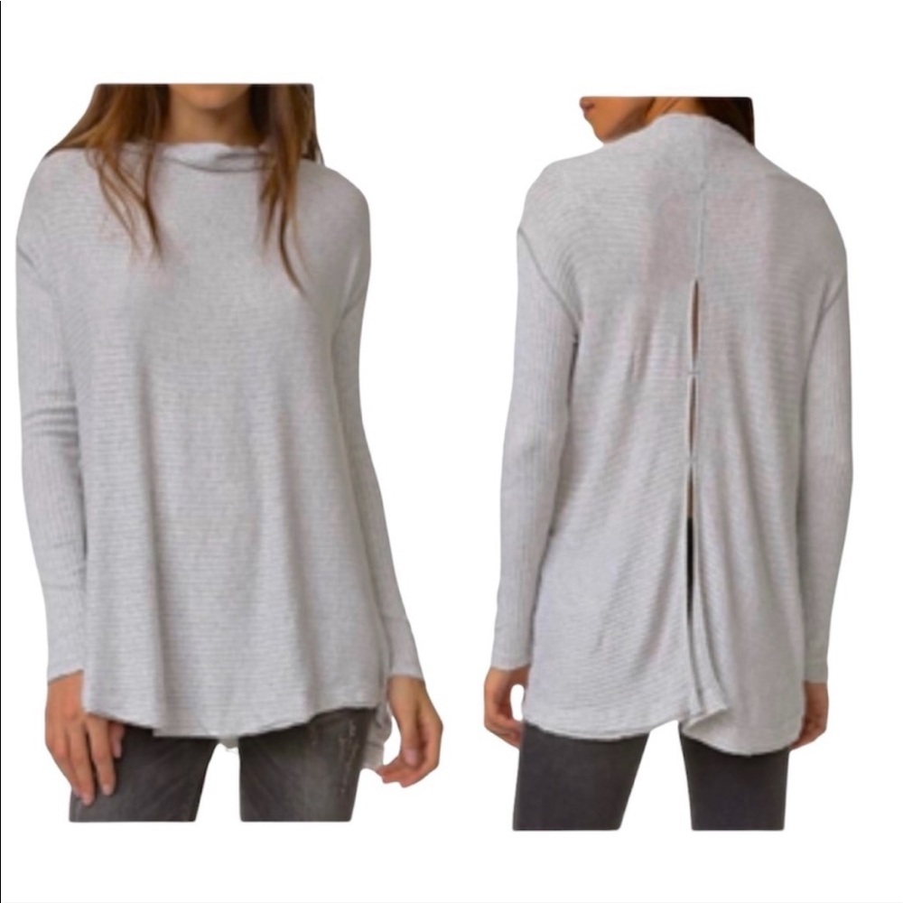Free People We The Free “Lover” Rib Split Back Pullover